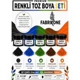 Fabrikone 5'li Set Premium Parafin Soya Wax Toz Mum Boyası Hobi Seti - 5 cc (Siyah, Mavi, Yeşil, Kahverengi, Turuncu) BKFAB5SMYKHT5G