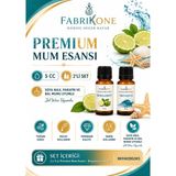 Fabrikone Premium Mum Esansı 5 cc 2'li Set - Bergamot, Okyanus - Soya Wax, Parafin, Jel Wax ve Bal Mumu Uyumlu BKFAB2BGOK5 - Şeffaf