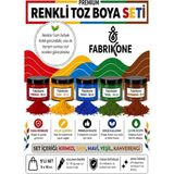 Fabrikone Toz Mum Boyası Seti 10 cc 5'li – Soya & Parafin Wax Için – Kırmızı, Sarı, Mavi, Yeşil, Kahverengi BKFAB5KSRMYKH10G - Şeffaf - 5'li Set