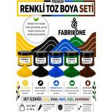 Fabrikone Toz Mum Boyası Seti 10 cc 5'li – Soya & Parafin Wax Için – Sarı, Siyah, Mavi, Yeşil, Kahverengi BKFAB5SRSMYKH10G - Şeffaf - 5'li Set