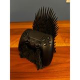 Fabrion Game Of Thrones Demir Taht Tasarımlı Ps5 Dualsense Standı | 3D Baskı Gamer Masaüstü Dekoru - Siyah
