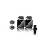 FABRON Kablosuz Yaka Mikrofonu F15 2'li Type-C Android Kamera IPhone 2in1 Stüdyo Mikrofonu için Ses Video Canlı Yayın Oyun