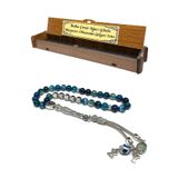 Fabula Silver Babalar Günü Hediyesi Tesbih Akik Taşı Kişiye Özel Babaya Hediye Tespih