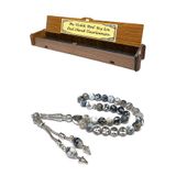 Fabula Silver İsimli Akik Taşı Tesbih Kişiye Özel Harfli Erkek Hediye Tespih