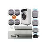 FABYAN Beyaz eşya ayağı Çamaşır Makinesi Mobilya Titreşim Önleyici Kaydırmaz ve 6 cm yükseltici 4 lü set