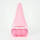 Face Yoga Ice Roller Gua Sha Tırtıklı Yüz Masaj Aparatı Pembe Renk