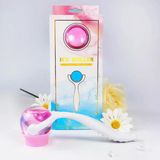 Face Yoga İce Roller Sıcak Ve Soğuk Gua Sha Yüz Masaj Silindiri Pembe Renk