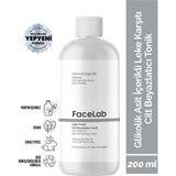 Facelab Leke Karşıtı Cilt Tonik 200 ml Glikolik Asit İçerikli Yüz Bakım Ürünü