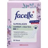 Facelle Günlük Ped 50'li Aloe Vera Düşük Alerjenli Nefes Alan Yüzey ile Yüksek Emme Kapasitesi