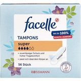 Facelle Tampon 56'lı Paket Ekstra Yumuşak Doku 15mm Çap 50mm Uzunluk Rahat ve Güvenilir Koruma