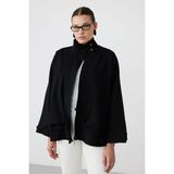 Facette Scarlet Gabardin Oversize Ceket Siyah