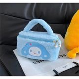Facnspt Cinnamoroll Peluş Makyaj ve Saklama Çantası - Açık Mavi