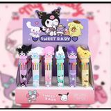 Facnspt Sanrio Kuromi ve Arkadaşları 6’lı Renkli Tükenmez Kalem Seti