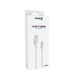 Factor-M Usb To Lıghtnıng Data Kablo 2.4A -Beyaz