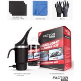 Factor360 FACTOR 360 1 Litre Far Temizleme ve Parlatma Seti Universal Araç Modeli İçin Profesyonel Sonuç