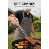 Factorial 30cm Profesyonel Şef Et Pişirme Çelik Maşa Cımbızı 30 Cm Fonksiyonel Tasarım Sağlam ve Dayanıklı