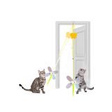 Factorial Çıngıraklı Kedi Oyuncağı Çanlı Evcil Hayvan Eğitim Oyuncağı Elastik Oyuncak Olta Kedi Malzemeleri
