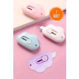 Factorial Mini Maket Bıçağı Falçata Ultra Keskin Kargo Açma Bıçağı Anahtarlık Kırtasiye Ofis Malzemeleri