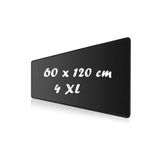 Factorial Mouse Pad 60x120 Siyah Dikişli Ev Ofis Klavye Altlığı Rgb Mouse Bilgisayar Tablet Aksesuarları Mause