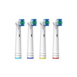 Factorial Philips Oral-b Braun Uyumlu Yedek Başlık Şarjlı Ve Pilli Diş Fırçası Uyumlu Orta Sert 4 Li Set