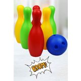 Factorial Renkli Bowling Seti 4 yaş Erkek Çocuk Spor Oyuncakları Oyuncak Plastik Top Renkli Labut Oyunu