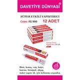 Factory & Genuine Double Fix Süper Etkili Yapıştırıcı 90 gr. (12Adet)