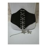FADME TEKSTİL ZİNCİR VE KELEBEK DETAYLI KADIN KORSE KEMER ÇITÇITLI
