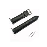 FADO Akıllı saat Uyumlu Lüks Deri Saat Kordonu Kroko 32mm/38mm SİYAH 1111