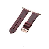 FADO Akıllı saat Uyumlu Lüks Deri Saat Kordonu Kroko 32mm/38mm vişne çürügü