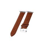 FADO APPLE Watch Uyumlu Lüks Deri Saat Kordonu Kroko 32mm/38mm kahverengi