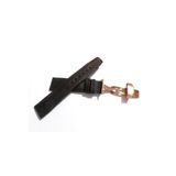 Fado Her Saate Uygun Kelebek Toka 20 Mm Hakiki Deri (244) Rose Toka Koyu Kahve