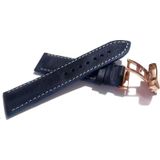 Fado Her Saate Uygun Kelebek Toka 22 Mm Hakiki Deri (234) Rose Toka Mavi
