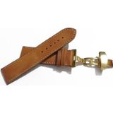 Fado Her Saate Uygun Kelebek Toka 24 Mm Hakiki Deri (252) Sarı Toka Taba