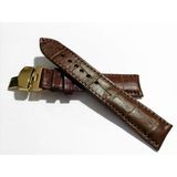 Fado &Hertür Saate &Uygun Kelebek Toka 18 Mm Kahverengı Kordon (274) Altın Toka