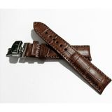 Fado &hertür Saate &uygun Kelebek Toka 22 Mm Kahve Kordon (184 ) Gumuş Toka - Kahverengi