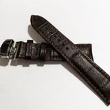 Fado &Hertür Saate &Uygun Kelebek Toka 24 Mm Koyu Kahve Kordon (186) Gumuş Toka
