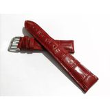Fado&Her Saate Uyumlu Hakiki Deri Saat Kordonu Kırmızı 24 Mm ( 321)