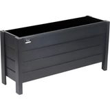 Faev Ahşap Dış Mekan Saksısı Dekoratif Saksı Büyük Boy Hazır Kurulu 100CM x 30CM Yükseklik 50CM - Antrasit