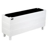 Faev Alaçatı Model Ahşap Saksı 75X27X45CM Dış Mekan Dekoratif Bahçe & Balkon Çiçekliği - Hazır Kurulu Beyaz