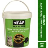 FAF FİLTRE Kedi Kumu Koku Giderici 500 Gr Aktif Karbon Koku Giderici