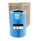 Faf Fresh Air Filter Faf/Xiaomi Mi Purifier Pro H Filtre ile Uyumlu 360 True Cam Hepa Yeni Formullü Filtre Ø250*H384MM (Mavi)