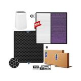 Faf Samsung AX34R3020WW Filtre AX3300 Filtre Hava Temizleyici Uyumlu Double Hepa Karbon Birleşik Filtre Mor Beyaz Antibacterial - Mor - Beyaz