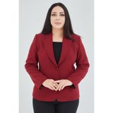 Fagi Kadın Büyük Beden Düğmeli Klasik Ceket