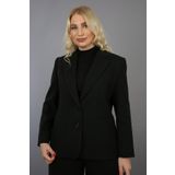 Fagi Kadın Büyük Beden Kışlık Çift Düğmeli Blazer Ceket