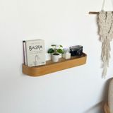 Fagus Wood Ahşap Masif Duvar Rafı - Meşe
