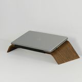 Fagus Wood Doğal Ağaç Laptop Masa Standı ve Yükseltici Notebook Tutucu - Kahverengi