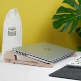 Fagus Wood Doğal Ağaç Laptop Masa Standı Ve Yükseltici Notebook Tutucu