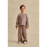Fahhar Kids Ipek Dokulu Triko Takım Koyu Lila - 5 - 6 Yaş