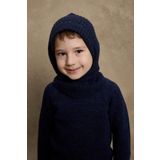 Fahhar Kids Örme Çocuk Balaclava Bere Lacivert