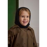 Fahhar Kids Örme Çocuk Balaclava Bere Siyah